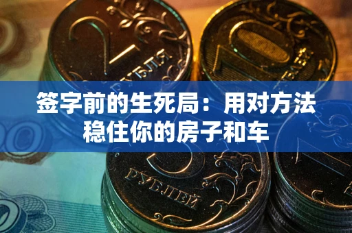 北京签字前的生死局：用对方法稳住你的房子和车