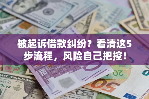 北京被起诉借款纠纷？看清这5步流程，风险自己把控！